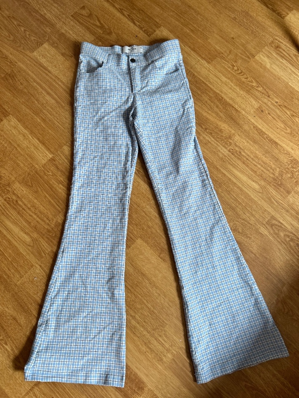 Hollister plaid high-rise pants